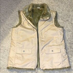 Old Navy fur lined vest